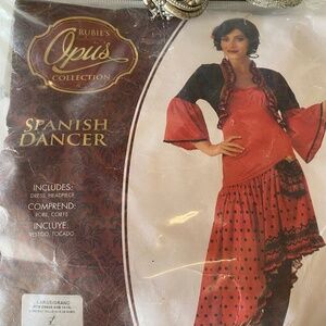 **CLEARANCE** Spanish Dancer Women Adult Costume Flamenco Latin Dress